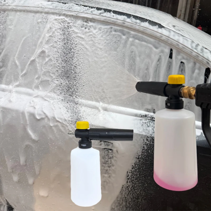700ML Snow Foam Lance With 1/4 Quick Connector Car Pressure Washers Soap Foam Generator Pressure Washer Nozzle Car Wash Gun