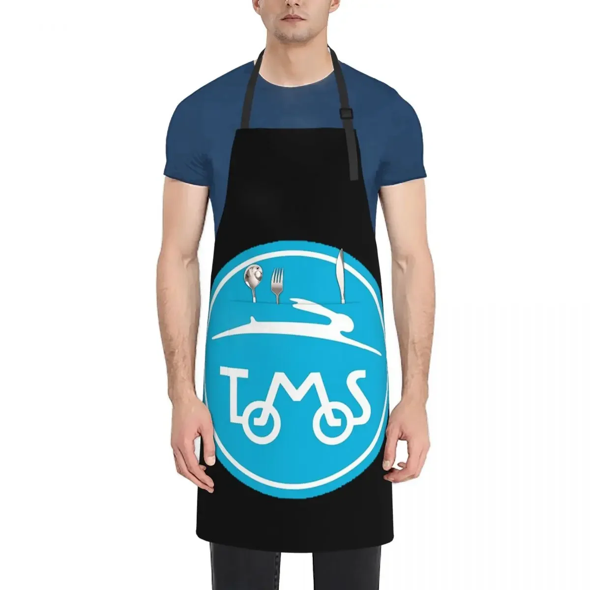 

Фартуки Tomos для мопеда, шеф-повар, кулинария, кухня, Tablier, водонепроницаемый нагрудник, кухонный сарафан для чистки для женщин и мужчин, живопись