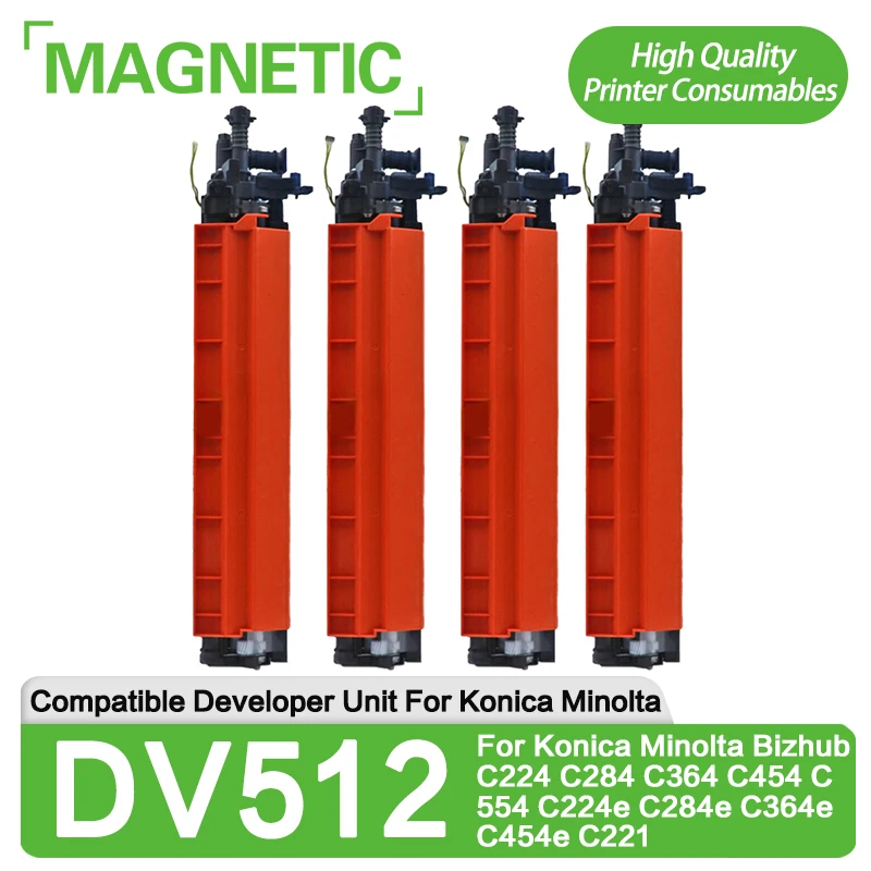 

Блок проявки (Developer Unit) DV512 для принтеров Konica Minolta Bizhub C221, C224, C284, C364, C454, C554, C224e, C284e, C364e, C454e