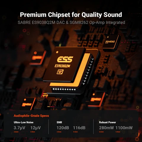 Fosi Audio SK02 USB ЦАП и усилитель для наушников — внешний вид товара