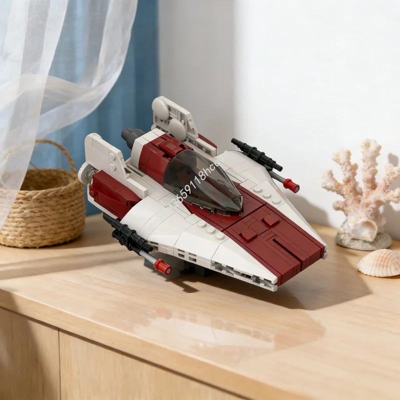 

343 детали MOC: Звездный истребитель RZ-1 Альянса бунтовщиков, модель для сборки, конструктор, рождественский подарок, строительные блоки