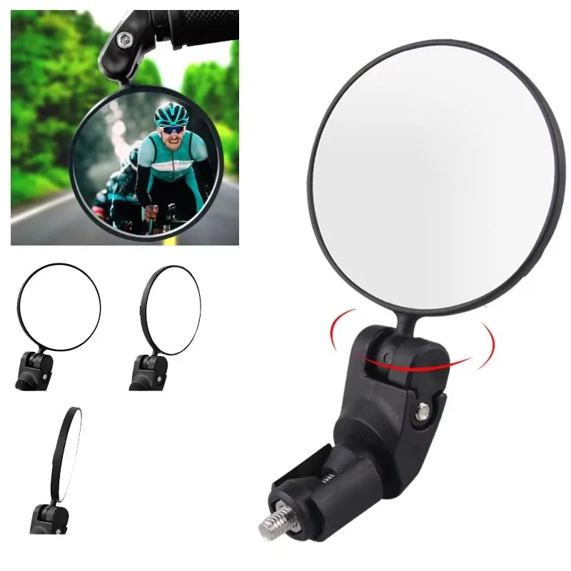 AliExpress NONE 1-6PCS Bicycle Rearview Mirror Adjustable Rotate Wide-Angle Cycling Handlebar Rear View for MTB Road Bike Accessories