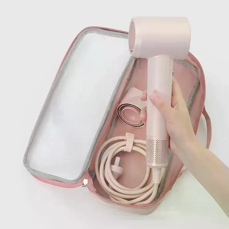 Hair Dryer Carrying Case Curling Iron Straightener Storage Case Clear Window Storage Bag Portable Travel Case Storage