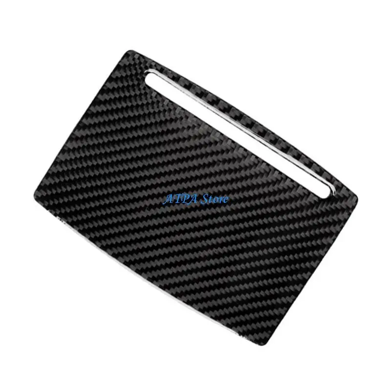 

U13C Carbon Fiber Car Center Console Cup Holder Cover Water Cup Holder Panel Cover Trim for C7 4G8 2012-2018