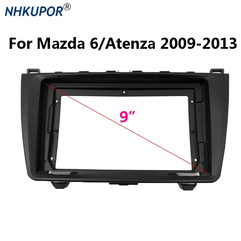 Car Radio Fascia For Mazda 6/Atenza 2009 2010 2011 2012 2013 Audio Fitting Frame Kit Adapter Faceplate