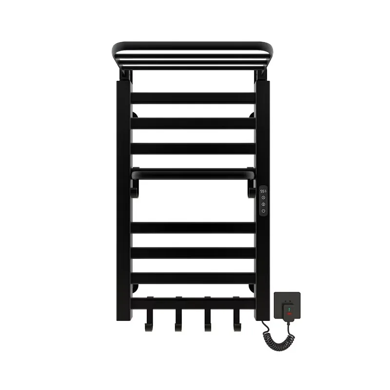 Toilet Rotating Electric Heated Drying Rack Towel Heater Radiator Warmer Electric Rack Steel Heated Electric Towel Warmer Rack