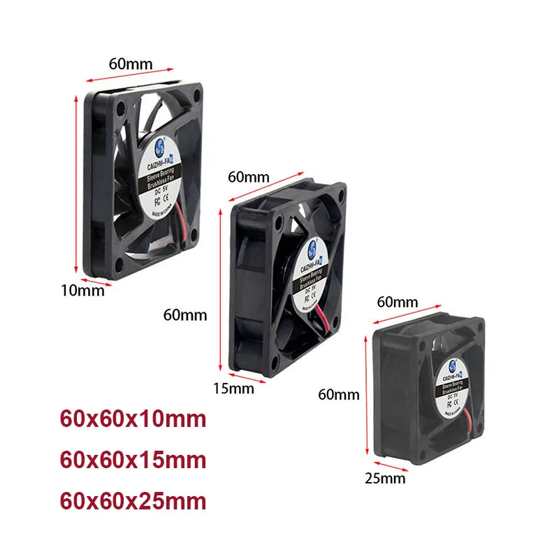 

6cm 60mm DC 5v 12V 24V Cooling Fan Brushless for Reprap 3D Printer Parts DC Cooler 10mm 15mm 25mm Plastic Fan