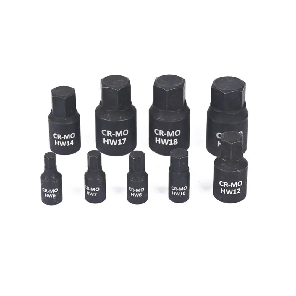 

New Practical Hex Bit Socket Socket Chrome Vanadium Steel Drive H12 H17 H18 H6 H7 H8 1/2Inch 1/4 Screwdriver Bit