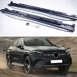 Fits for Mercedes Benz GLC COUPE C254 2023 2024 Running Board Side Step Nerf Bar Silver