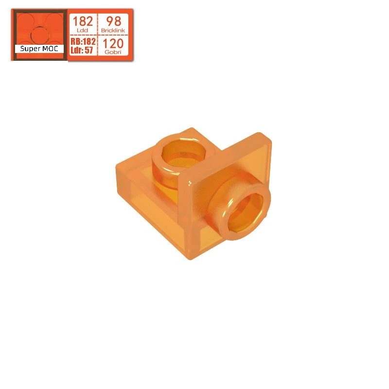 10PCS Assembles Particles Bracket 1x1 Inverted Compatible 36840 Moc Assembles Building Blocks Technical Pieces of Toys Parts