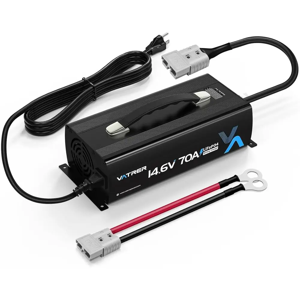 

14.6V 70A Fast Charging Lithium Battery Charger AC-DC LiFePO4 Battery Charger for 12V Lithium Battery Over 140AH (Especially 460