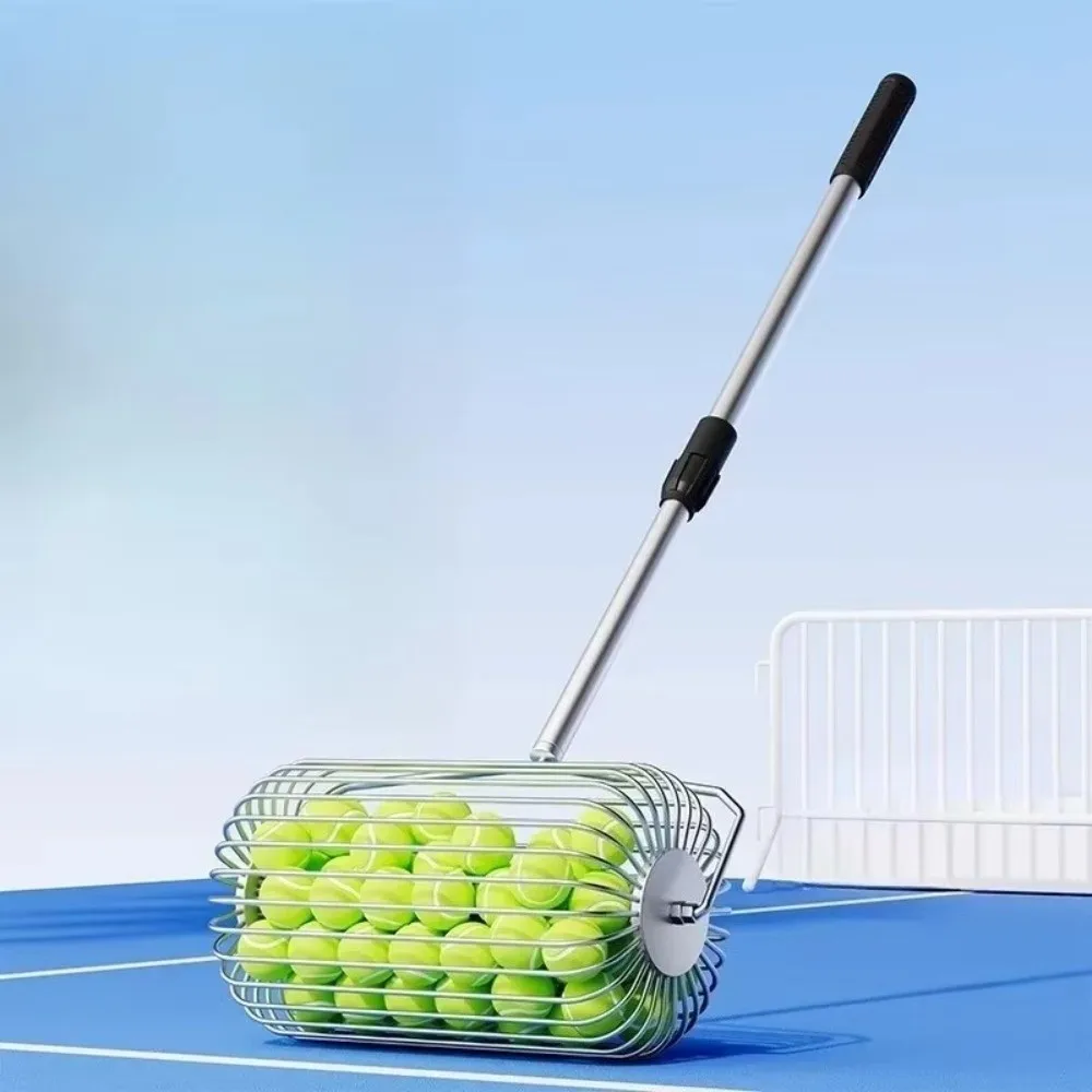 stainless-steel-tennis-ball-picker-telescopic-efficient-rolling-ball-picker-ergonomic-handle-portable-ball-retriever-tool