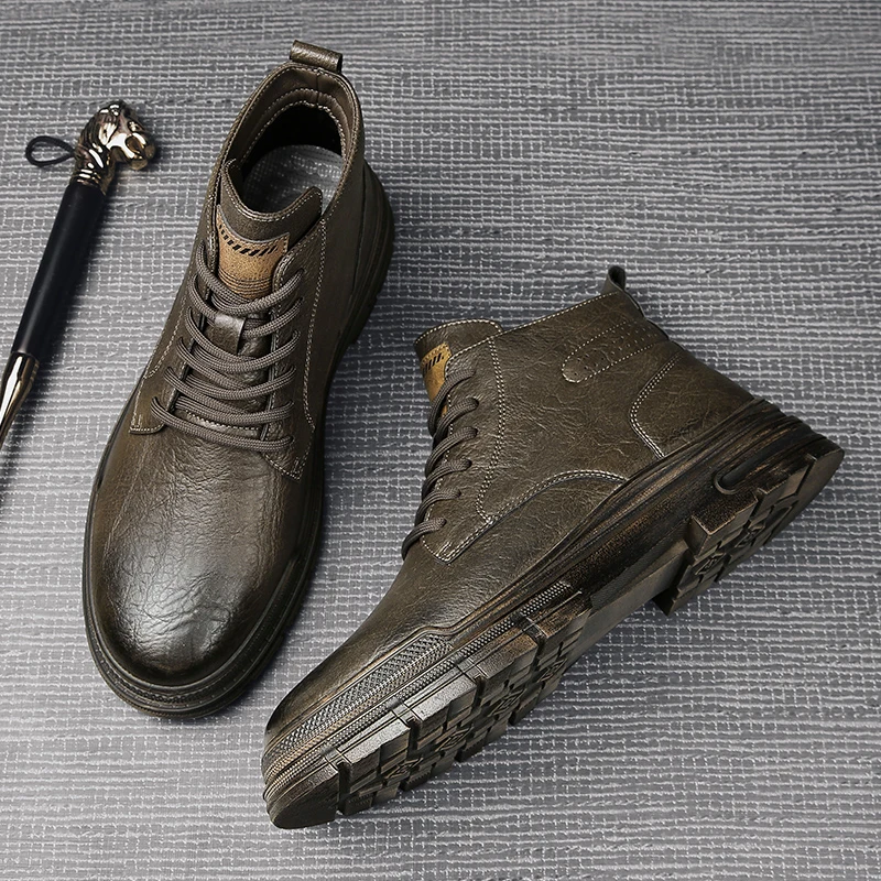 

Men's Autumn Boots Brown Boots Classic Shoes Designer Comfortable Ankle Short Boots 2025 New Edition Loafers Flat Shoes