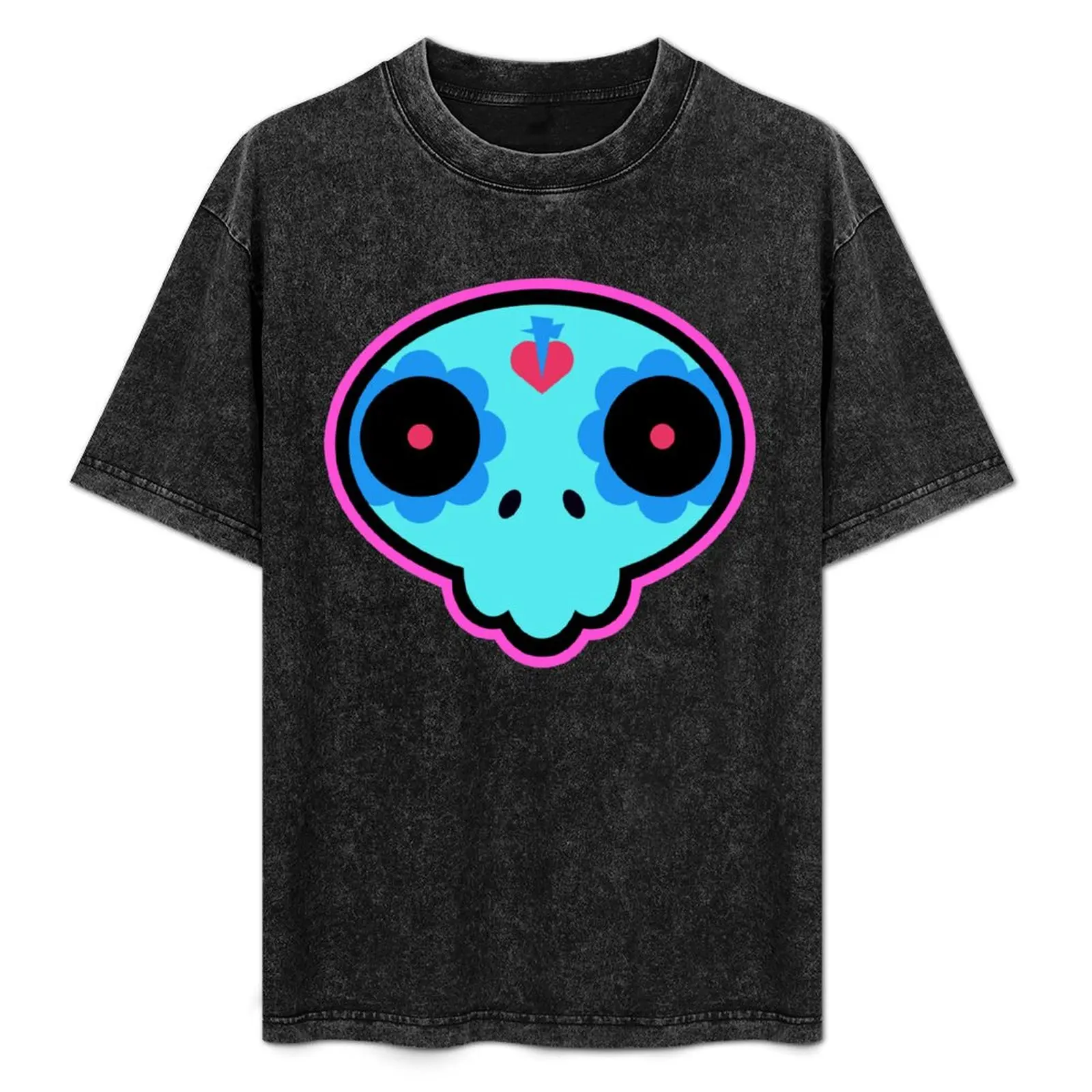

Catrina Gutierrez Skull Logo T-Shirt All Match Basic Short Sleeve Top
