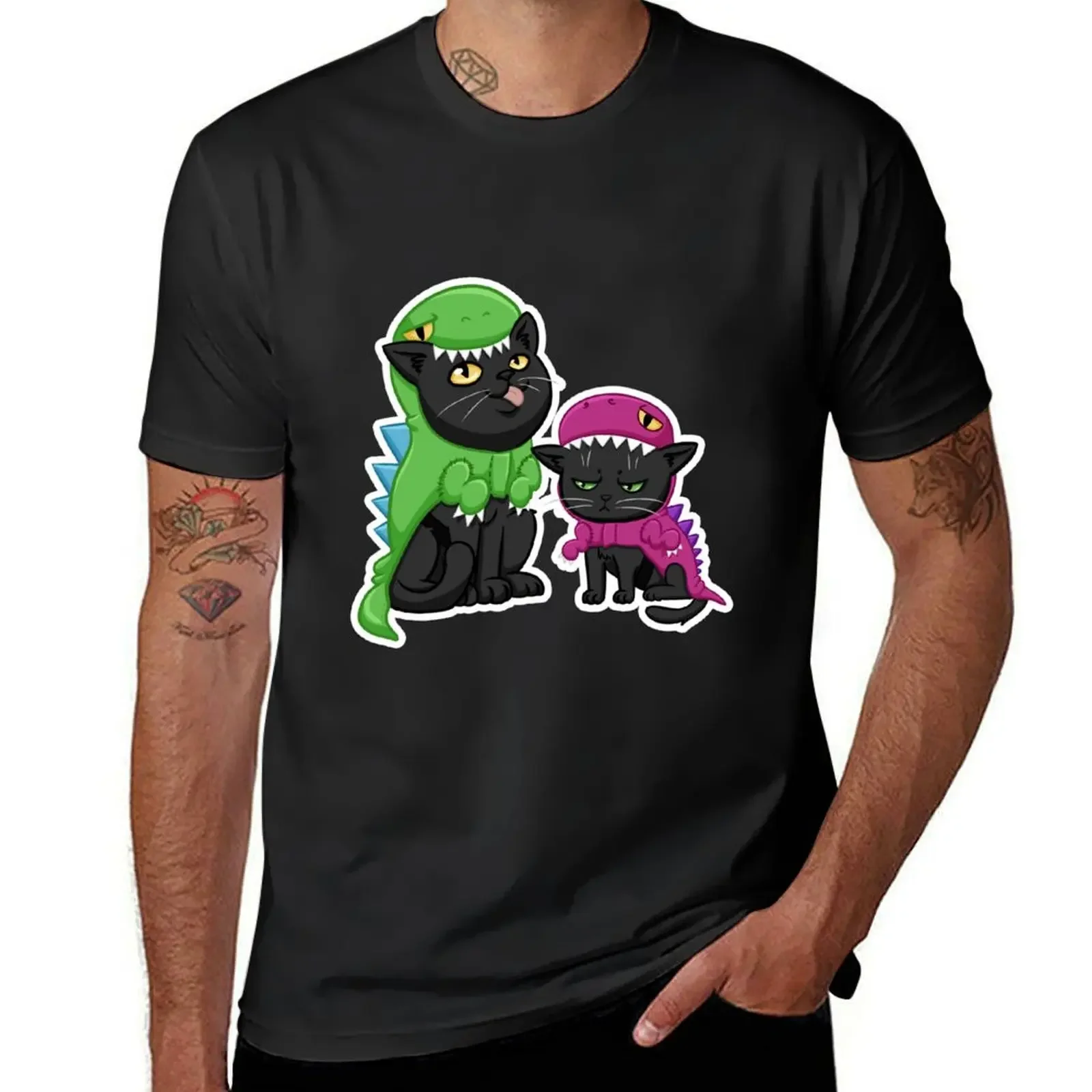 

Dino Kitties | Momo and Püppi T-Shirt summer tops summer clothes tee shirts for men