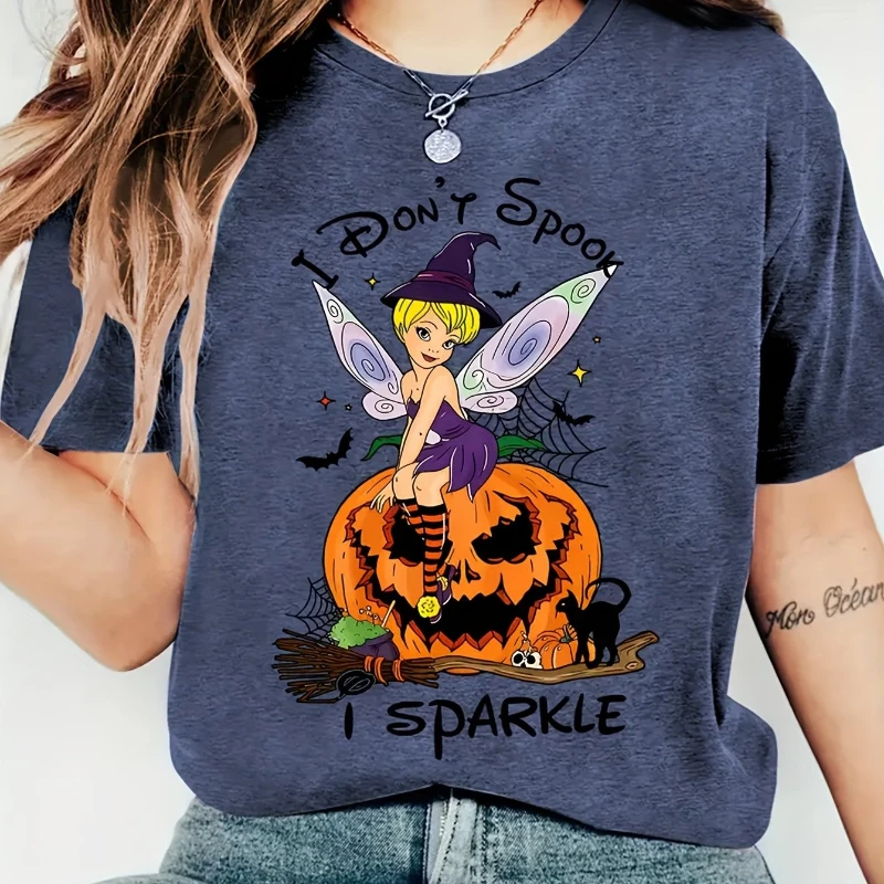 

Disney Halloween Series Printed Women's Pure Cotton Four Seasons New Style Neutral Leisure Fashion Street Wear
