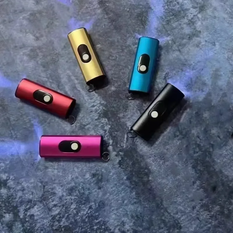 

Portable Pulse Single Arc Flameless Plasma Metal Lighter USB Charging with Illumination Outdoor Camping Tools