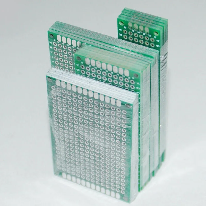 20pcs PCB ProtoBoard Circuit Board Stripboard 2X8 3X7 4X6 5X7 5pcs Double Side Prototype- Diy Printed Circuit Board