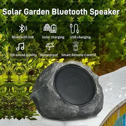 Courtyard Decoration Solar Simulation Stone Bluetooth Speaker Outdoor Garden Wireless Audio Hifi Stereo Subwoofer TWS Sound Box