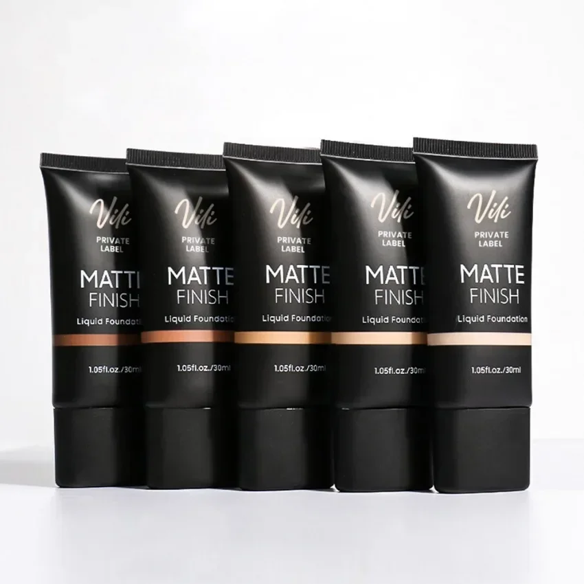 

Жидкая тональная основа Private Label, 30 мл, в тюбике, стойкая, водостойкая, устойчивая к поту, матовая, с возможностью нанесения логотипа, оптом, без тестирования на животных