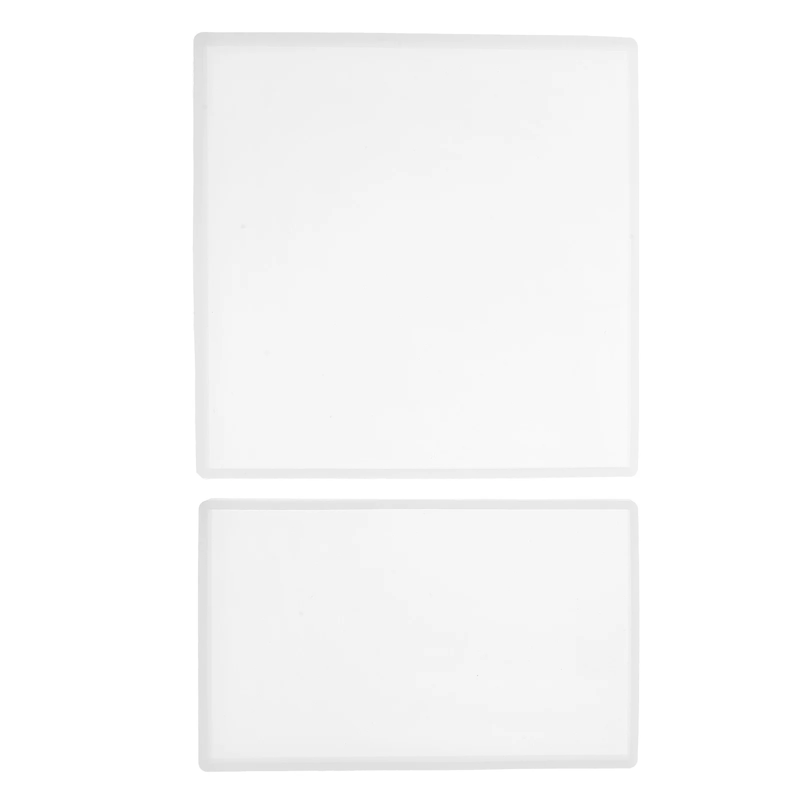 

2Pcs Silicone Tray Mold for Epoxy Resin DIY Rectangle Square Molds Reusable Craft Coasters Home Decor Mold Sturdy Non-Stick Easy