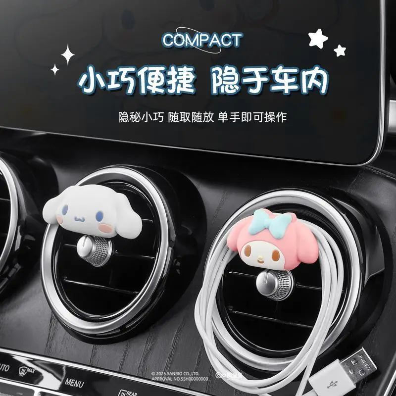 

New SanrioMy Melody Cinnamoroll car air conditioner air outlet decorative ornaments cartoon new decorative accessories gifts