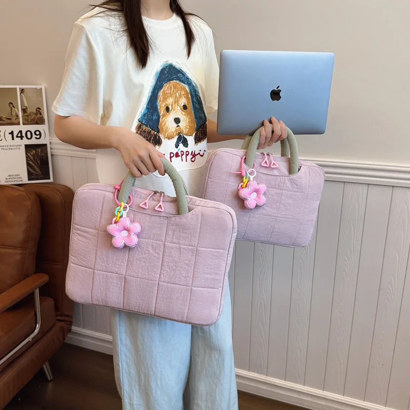 

14/16 inch laptop bag small fresh and high-value handbag tablet bag.