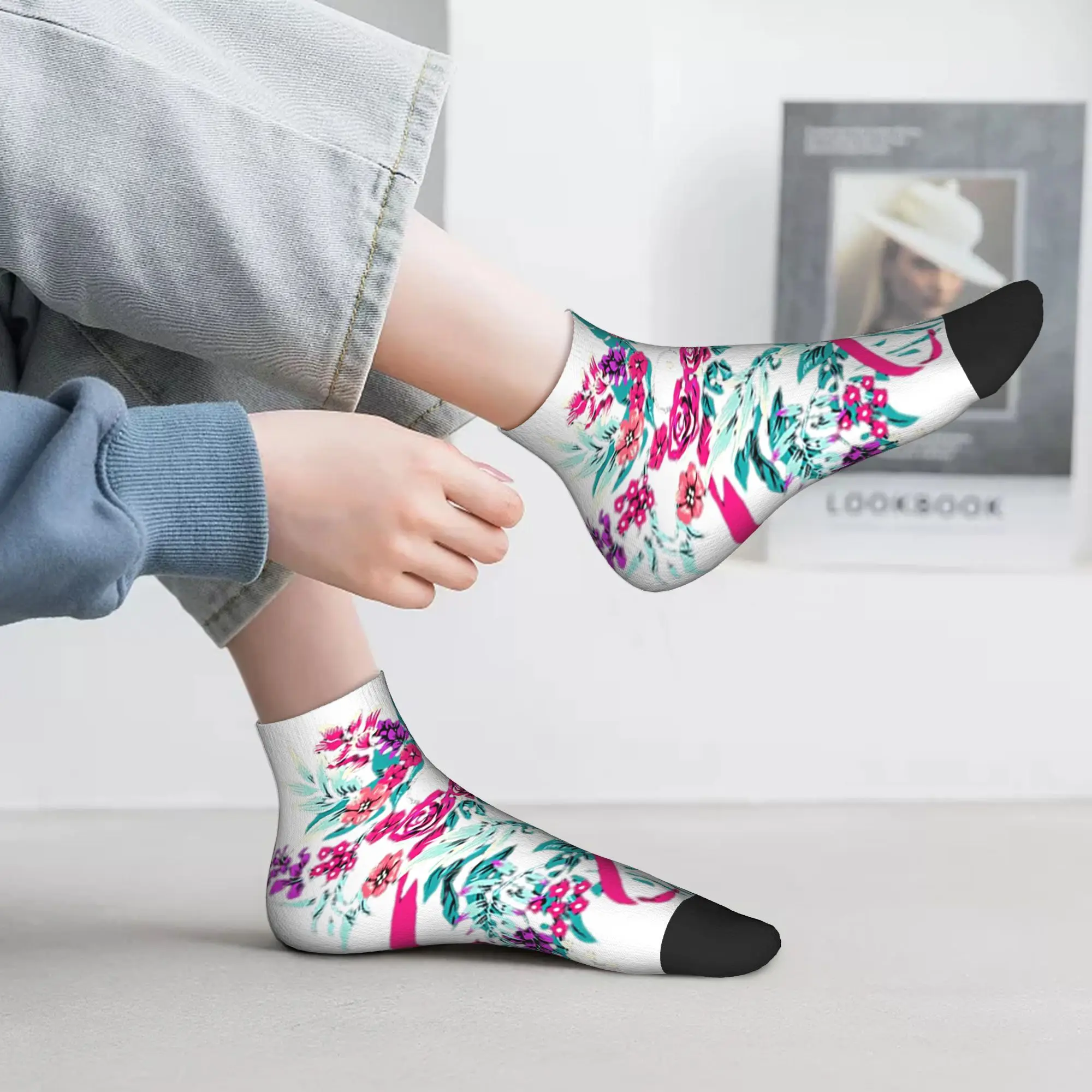 

All Seasons Deltarune Spamton Merch Ralsei Floral Socks Harajuku High Quality Crew Socks Funny Stockings for Men Women Gifts