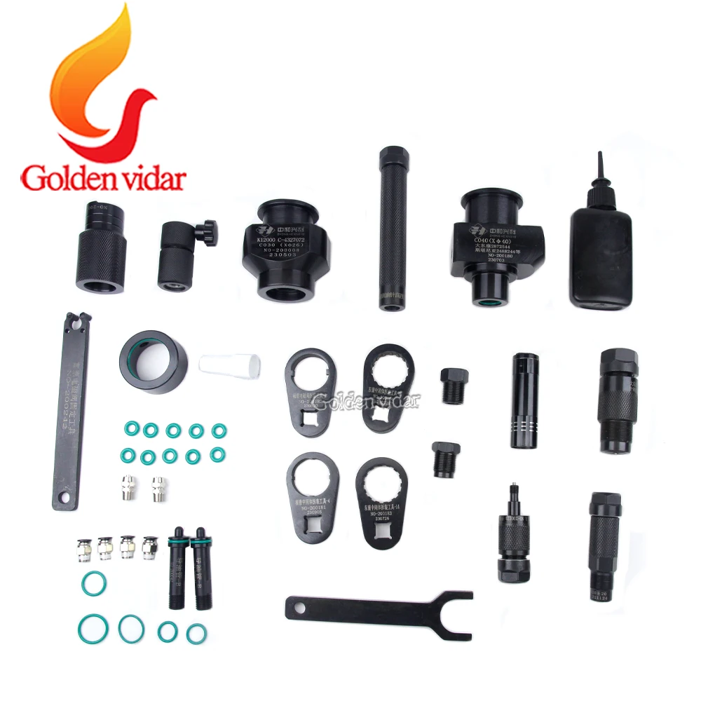 XPI Tool for Cummins,with Disassembly and Assembly Tools,Return Oil Fixture,Wrench,Seal Ring,Oil Guide Pipe,For Injection System