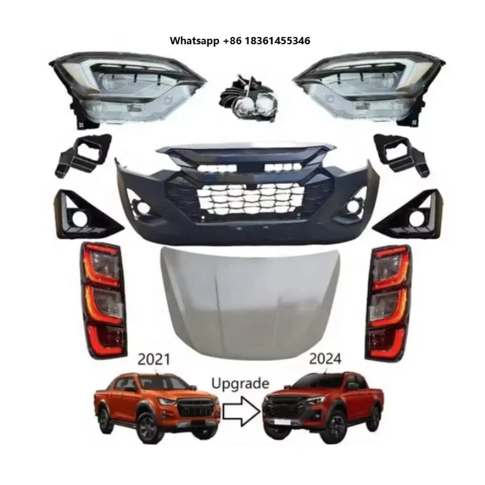 

For ISUZU DMAX Body Kit 2020 2021 Upgrade to 2024 Isuzu Dmax off Road 4x4 Pickup Body Kit LuckinAuto Body Kit