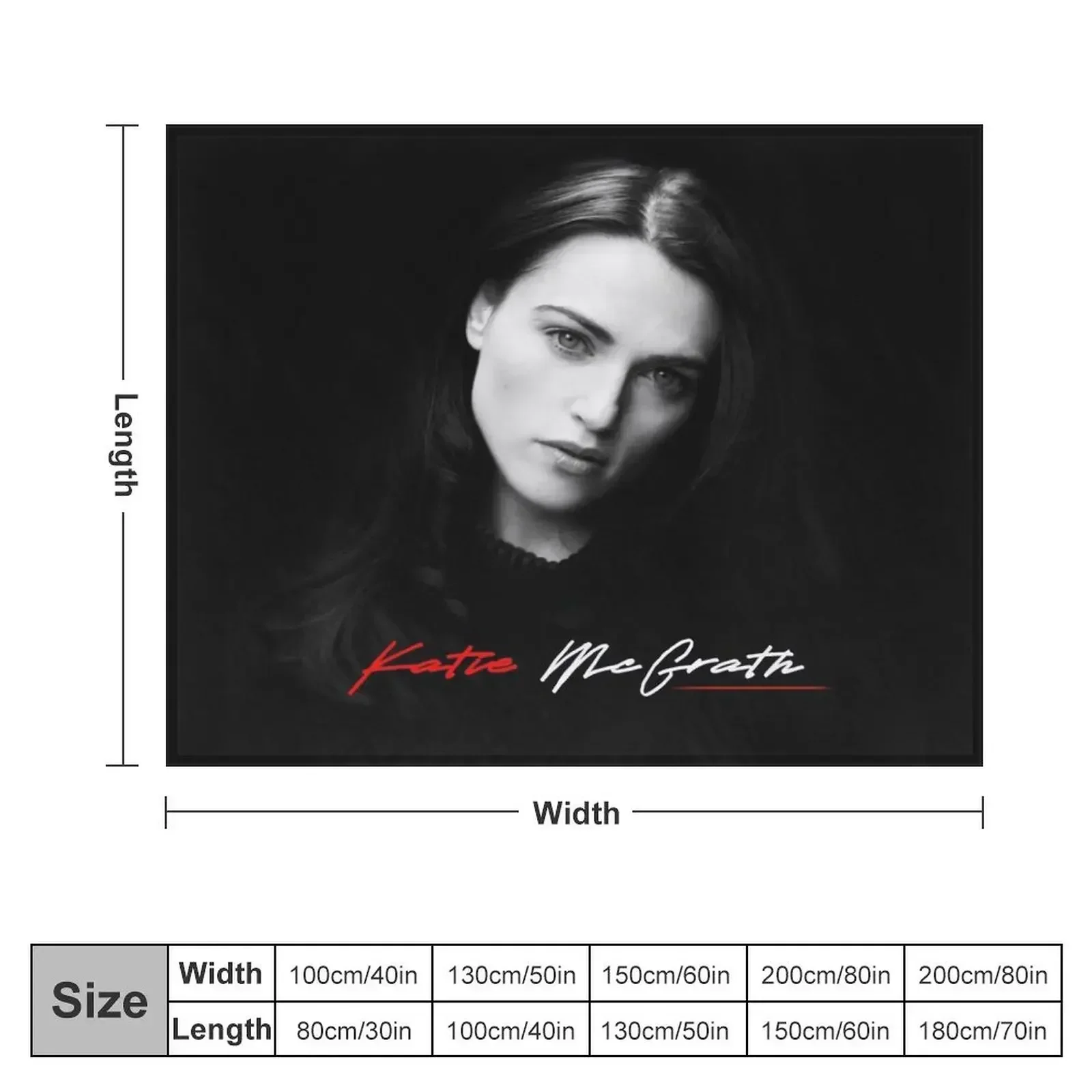 Katie McGrath morgana Throw Blanket Plush Thermal Blankets