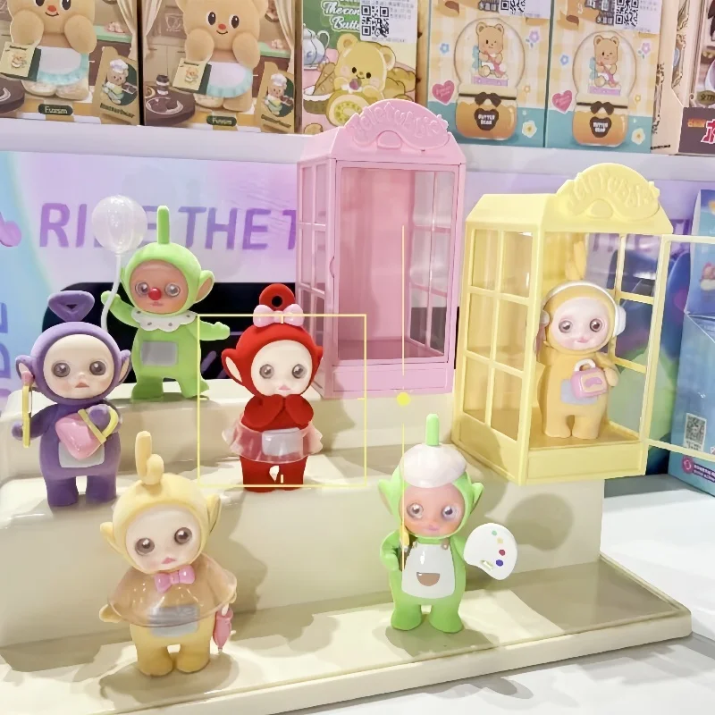 Miniso Teletubbies Showcase Series Blind Box Toy Cute Tinky Winky Dipsy Laa Laa Po Doll Mystery Box Decor Girl Birthday Gifts