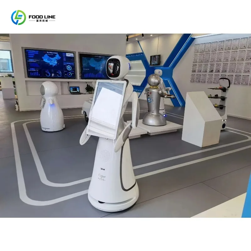 Customized Modern Robot Photo Booth 32 Inch Screen SLR Camera for People and Groups
