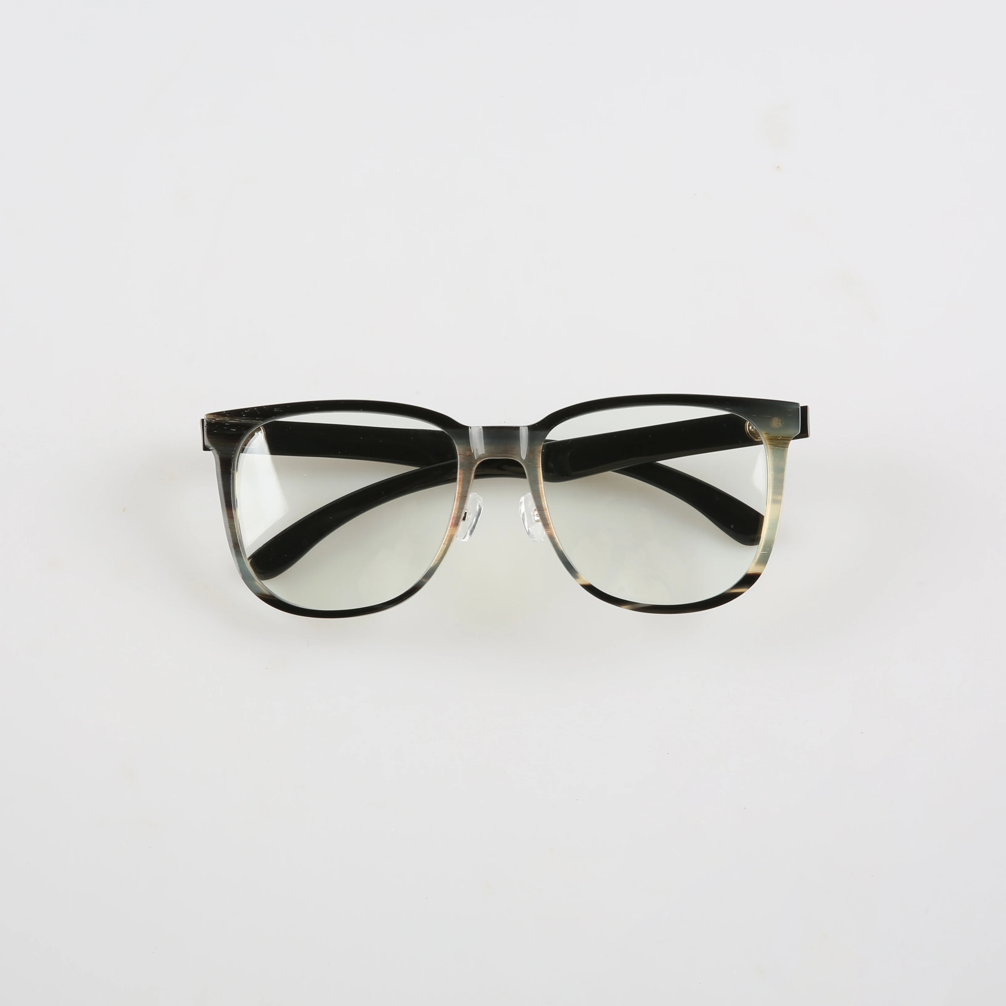 

Eyeglasses Unique Square Striped Retro Handmade 100% Natural Reading Glasses Frame Clear Prescription Eyeglass Frames Men Women