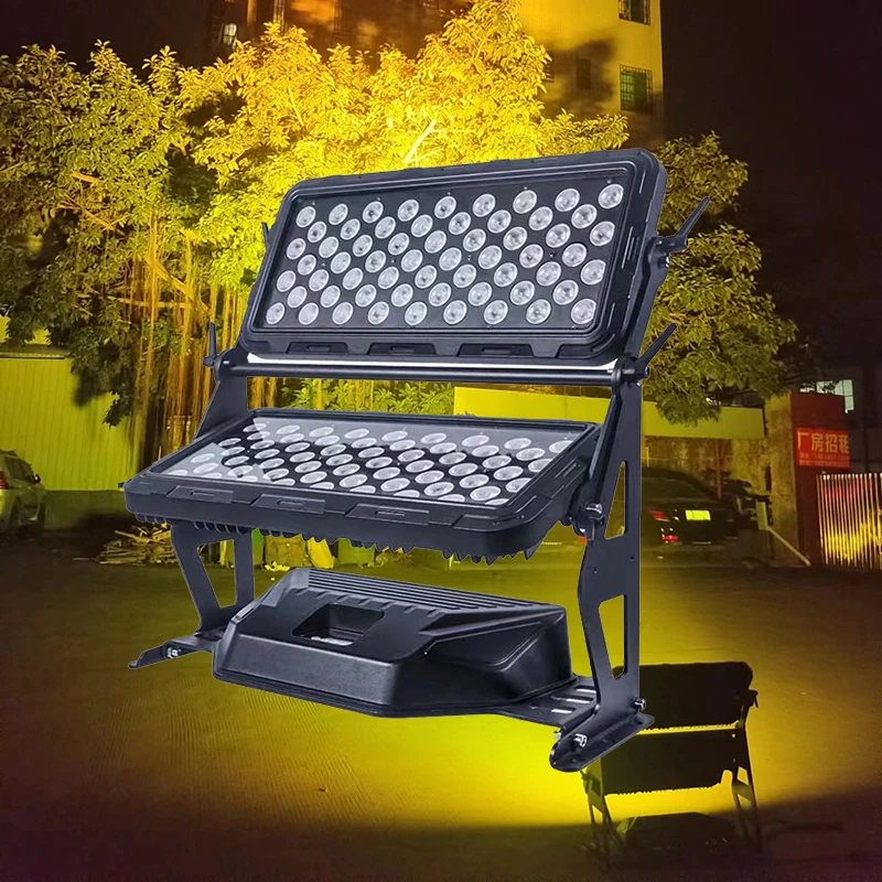 SAILWIN Outdoor IP65 120X10W RGBW 4in1 Wash LED City Color Stage Lights DMX512 LED Wall Washer Project Light For Building Event