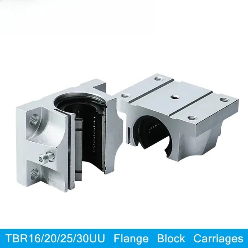TBR16UU/TBR20UU/TBR25UU/TBR30UU Linear Ball Bearing Support Block for CNC Router & 3D Printer Rail
