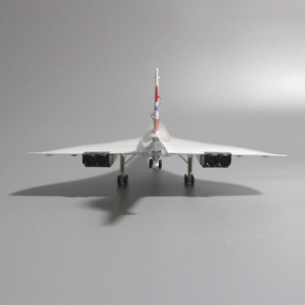 Imagem -02 - France Concorde Modelo de Avião Kits Pré-construção Diecast Simulação Display Coleção do Modelo 1:125