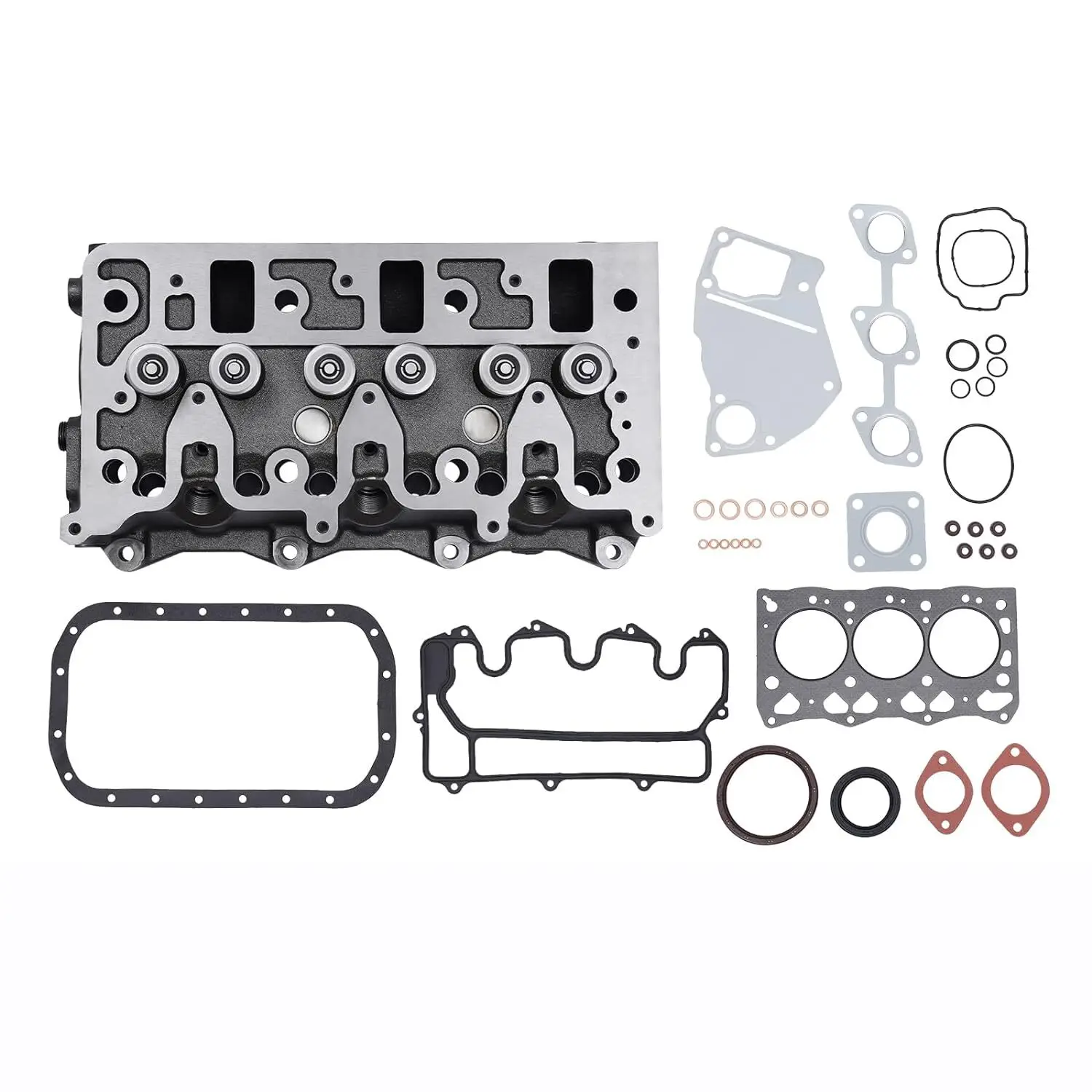 

Cylinder Head Assy +Full Gasket Kit for Isuzu 4HK1 Engine