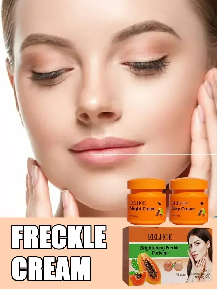 Dia noite creme eficaz remoção de sardas correção de manchas escuras melhorar a pele escura hidratante creme de clareamento cuidados com a pele