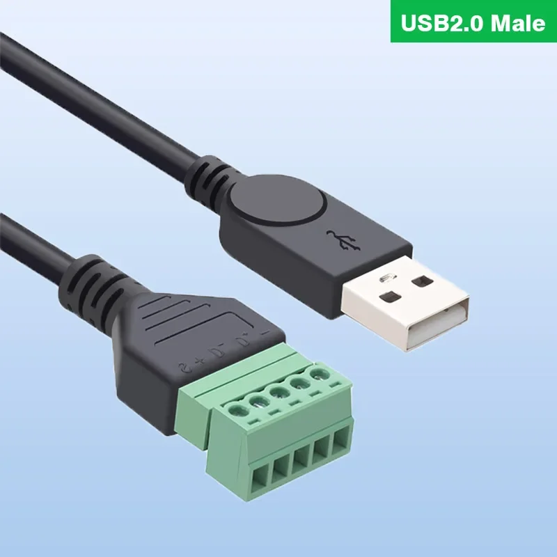 High-Speed USB 2.0 Soldering-Free Plug Male/Female for Computer TV Cell Phone Keyboard Mouse - Convenient Wiring Head USB Connec