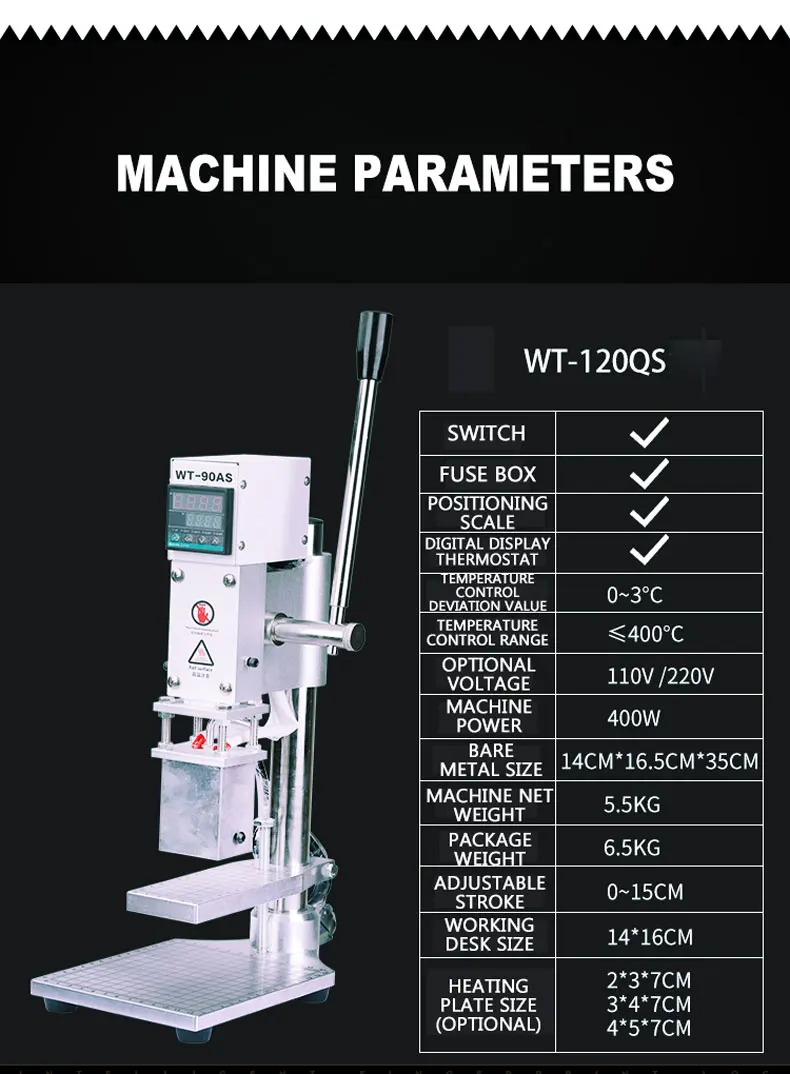 Manual Hot Stamping Machine Insole Leather Shoes Wallet Belt Branding Machine Embossing Machine LOGO Embossing Machine