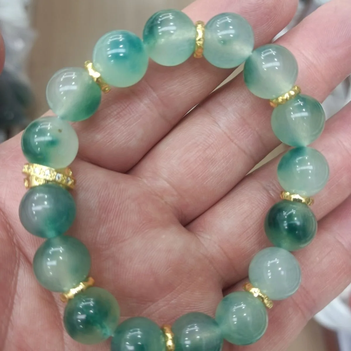 Certified natural AAAAA grade ice jade inlaid with wealth pendant and necklace