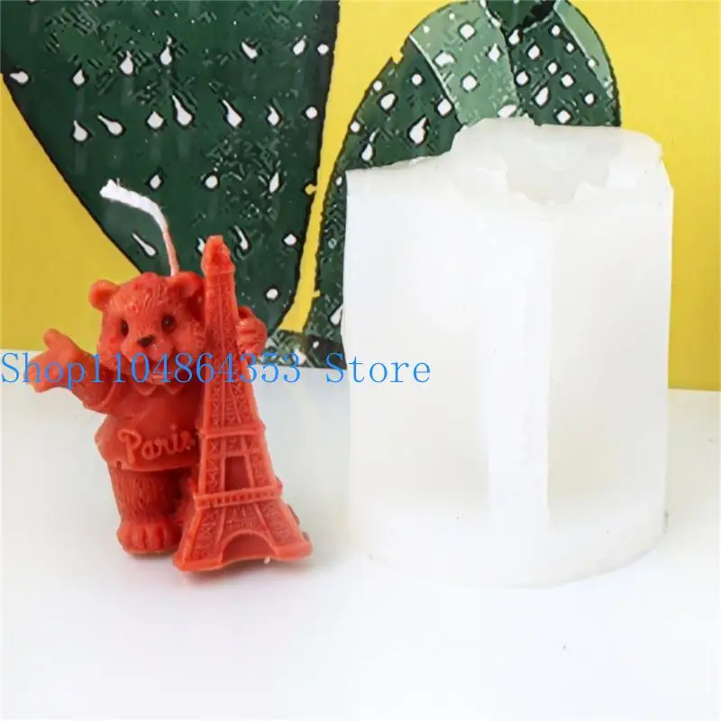 652F Flexible Silicone Bear Mould Accessory Portable for Crafting and Soap