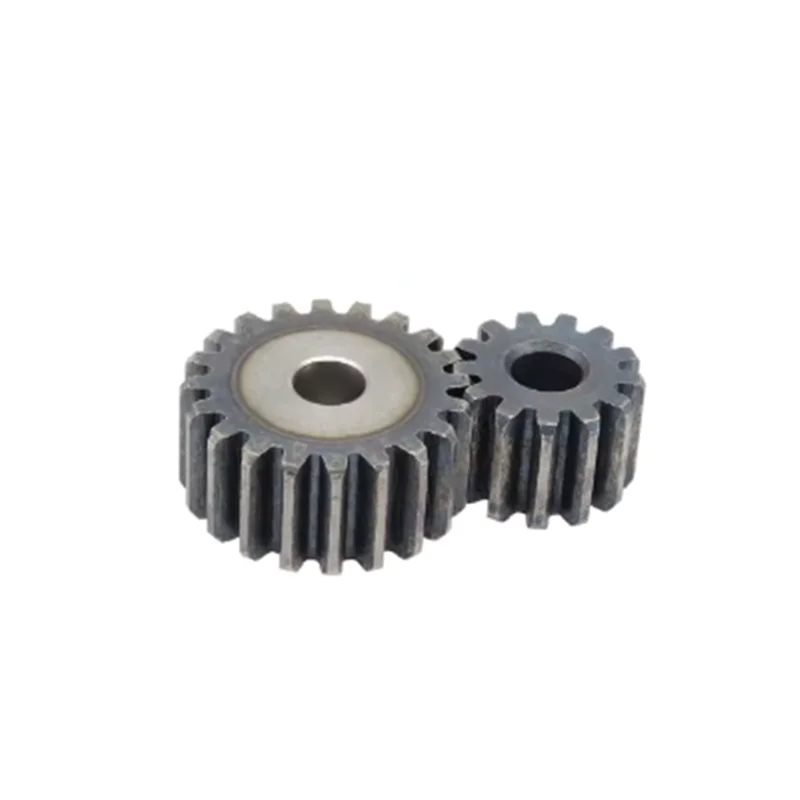 45 Carbon Steel Flat Teeth Gear 1 Module 21 22 23 24 25 26 27 28 Teeth Total Height 10mm Industrial Mechanical Transmission Gear
