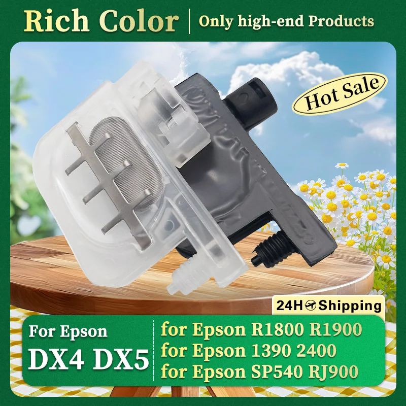 

DX4 DX5 Маленький демпфер чернил для Epson R1800 R1900 1390 2400 Roland SP540 Mutoh RJ900 Mimaki JV3 Eco Solvent УФ-принтер
