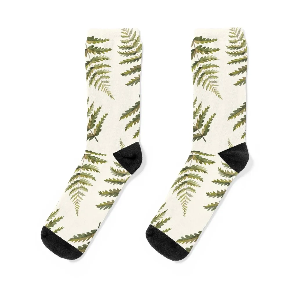 

Fern Pattern Light Socks sports and leisure Men's Antiskid soccer Socks Woman Men's