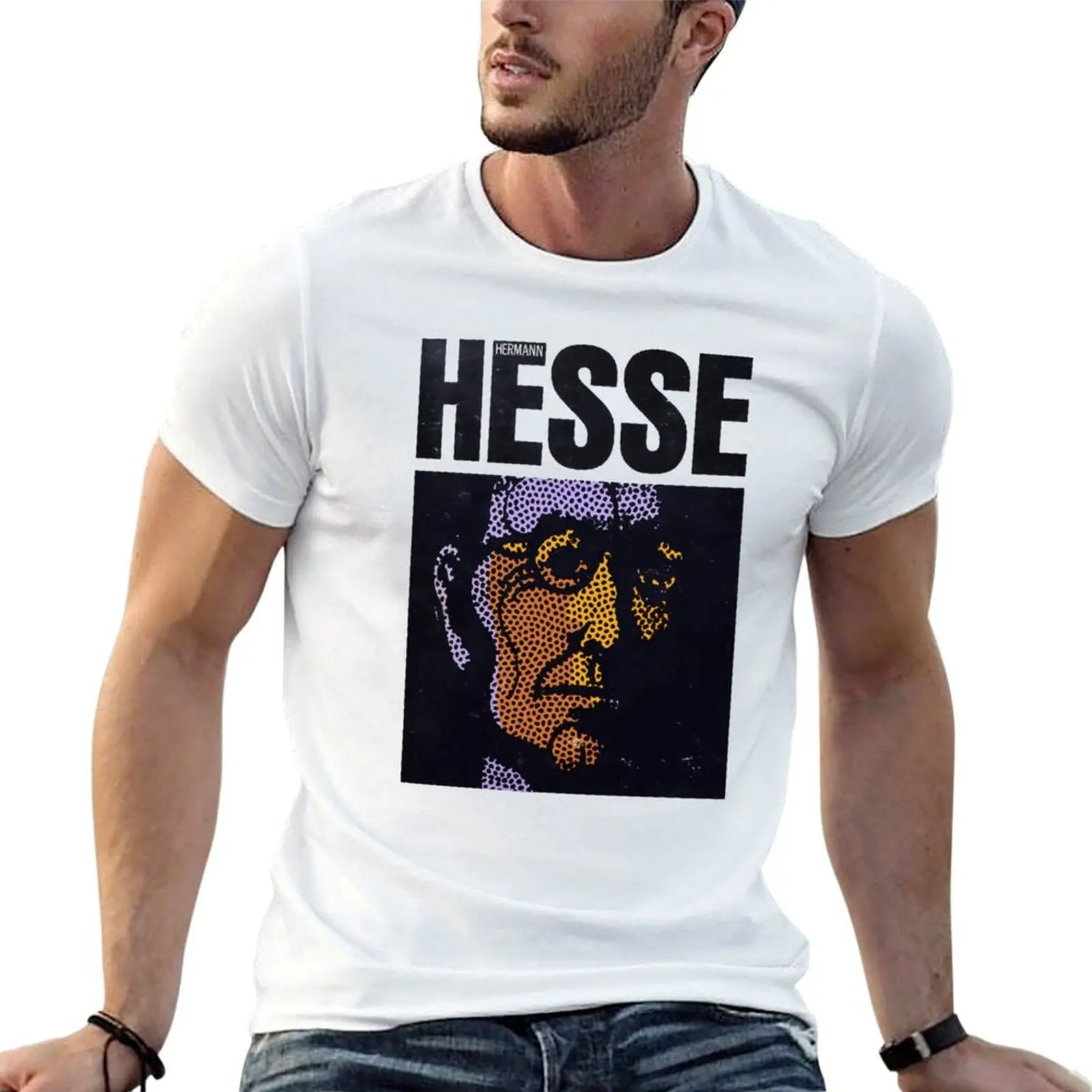 

HERMANN HESSE T-Shirt man t shirts graphic anime t shirts oversize man t shirt heavy cotton T-Shirt