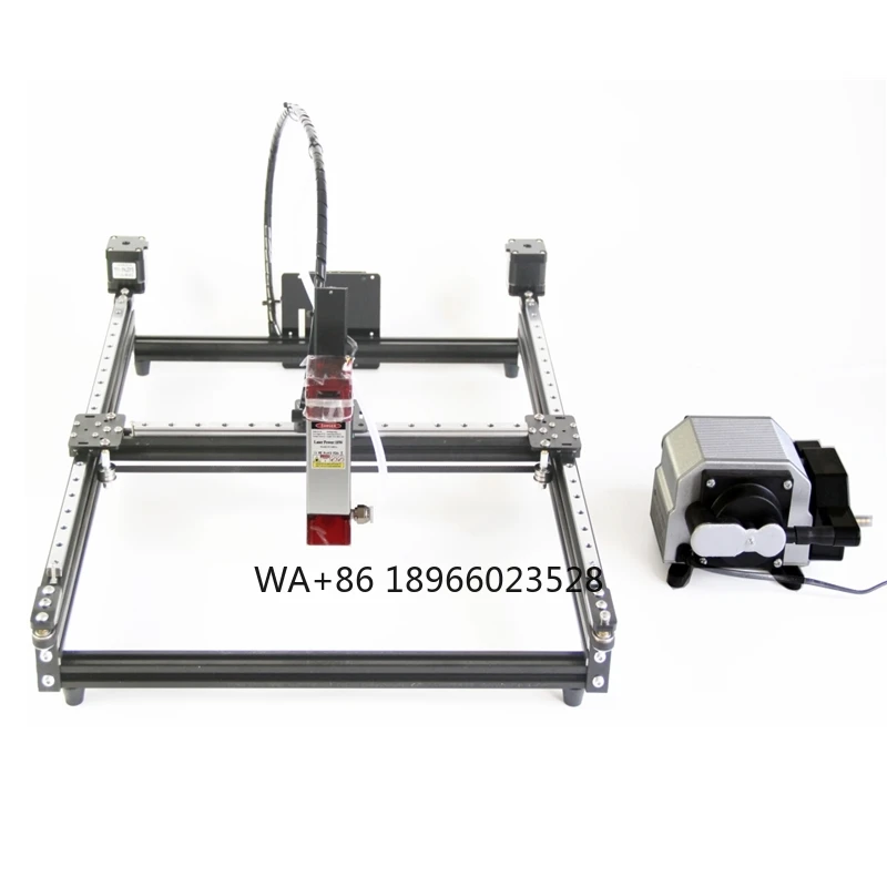 

DIY Disassembled Square Guide Rail Cutting Engraving Machine 455NM Frame Type A0-A5 Size Off-line Control Kit 10/20W 220V