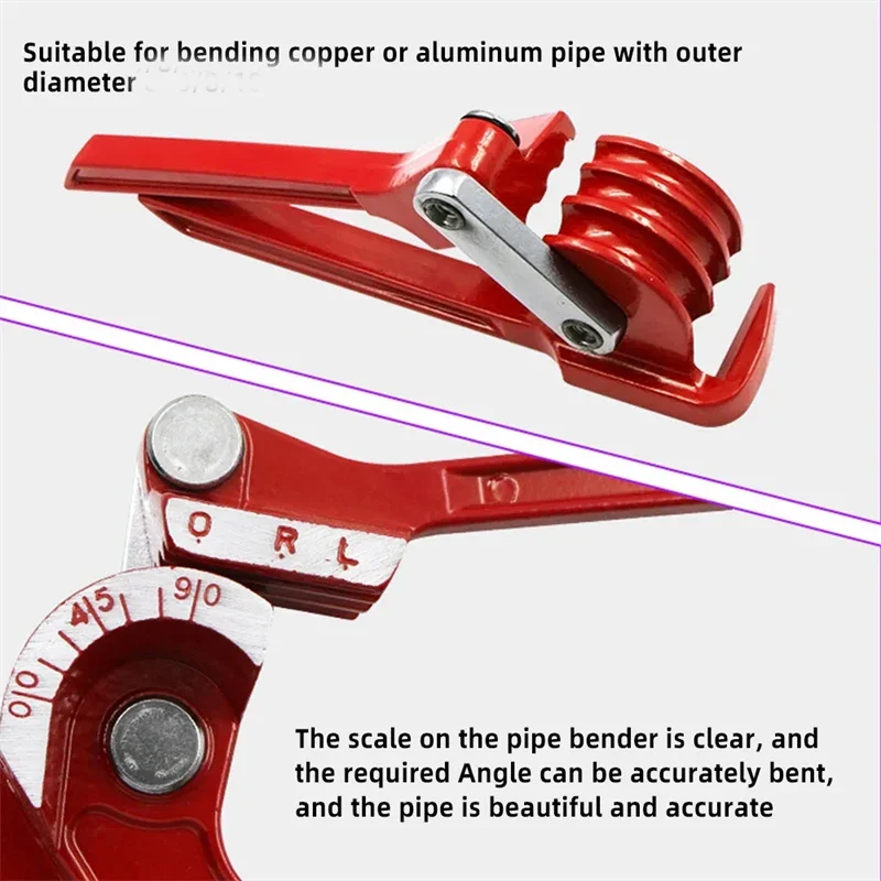 90/180 Degree Combination Tube Bender 3 In 1 Tube Bender Pipe Bending Tool Fuel Brake Pipe Tools Metric Bending Plumbing Tools