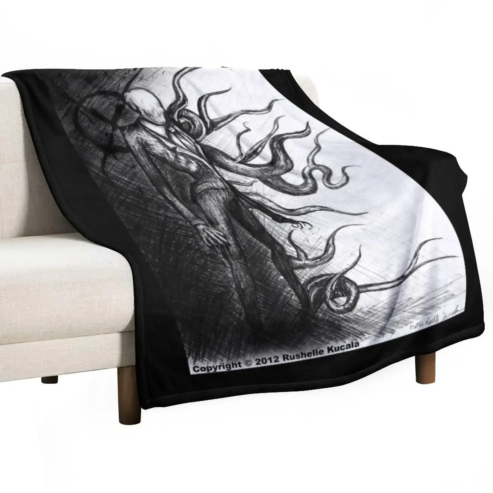 Slender Man Throw Blanket Blankets For Bed Retros sofa bed Blankets